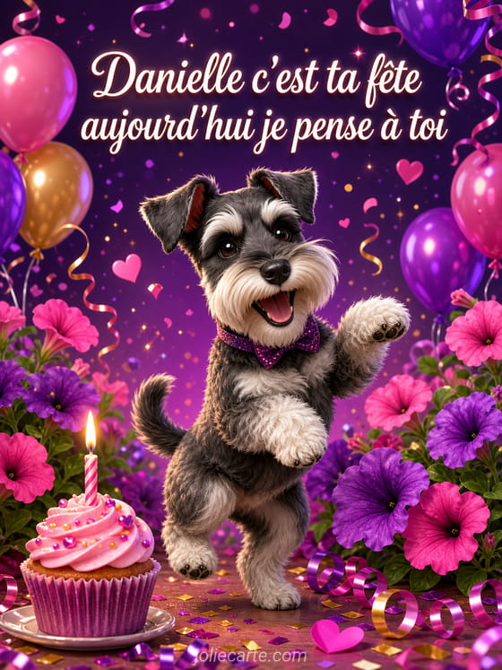 Carte bonne fête Danielle