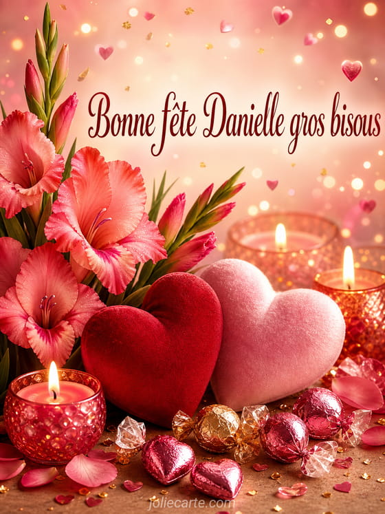Carte bonne fête Danielle
