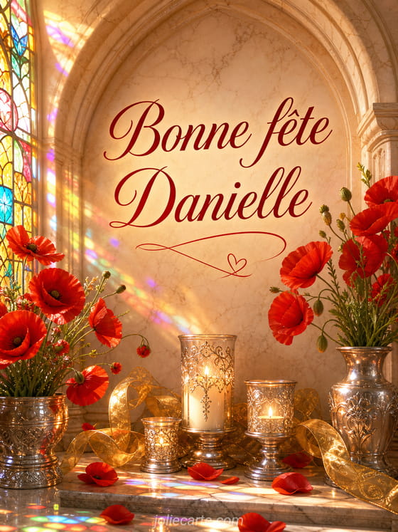 Carte bonne fête Danielle