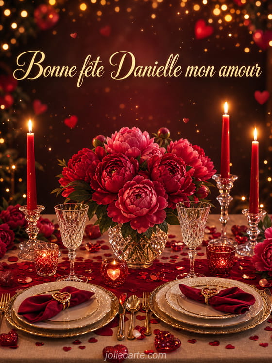 Carte bonne fête Danielle