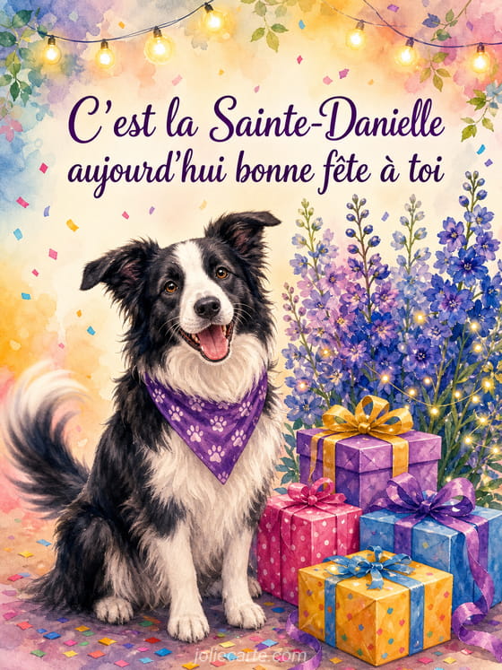 Carte bonne fête Danielle