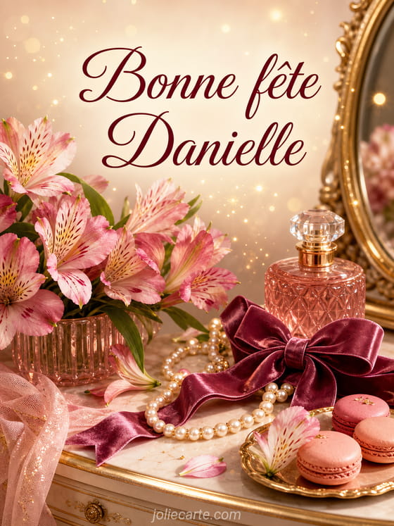 Carte bonne fête Danielle