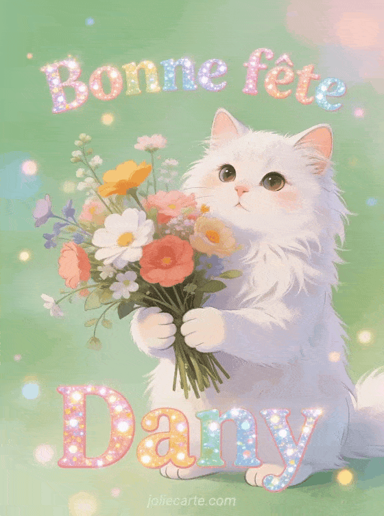 Bonne fête Dany - Bonne fete dany chat