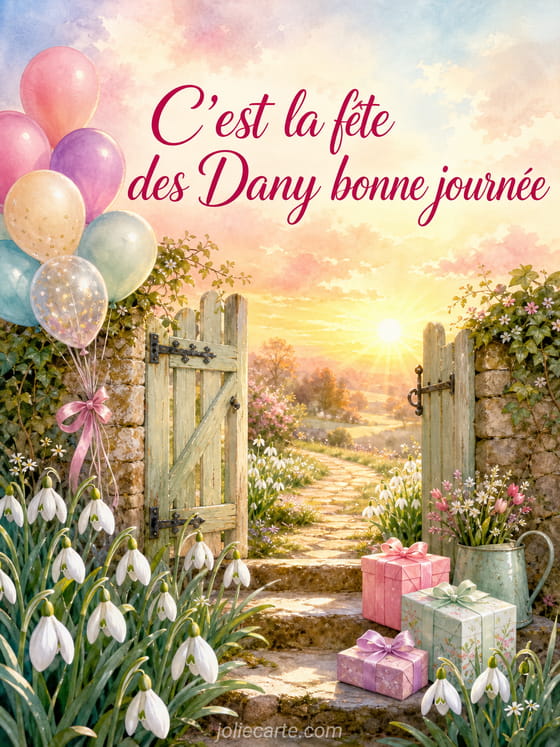 Carte bonne fĂȘte Dany