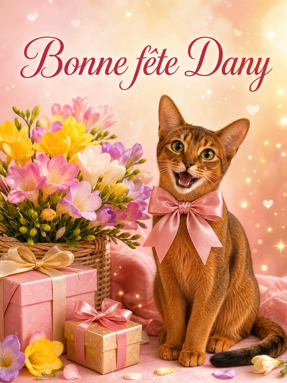 Carte bonne fĂȘte Dany