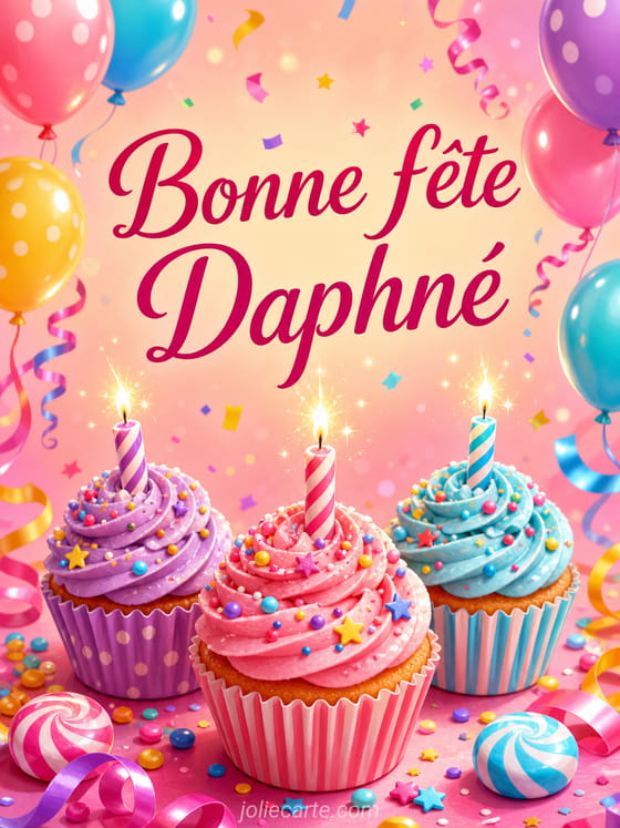 Carte bonne fĂȘte DaphnĂ©