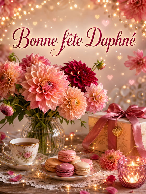 Carte bonne fĂȘte DaphnĂ©