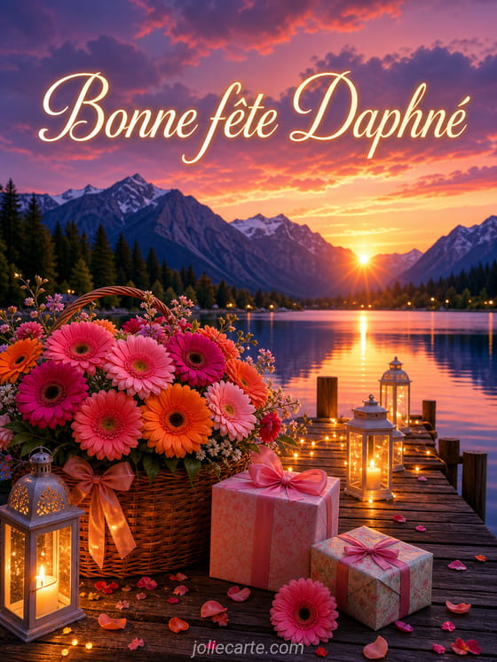 Carte bonne fĂȘte DaphnĂ©