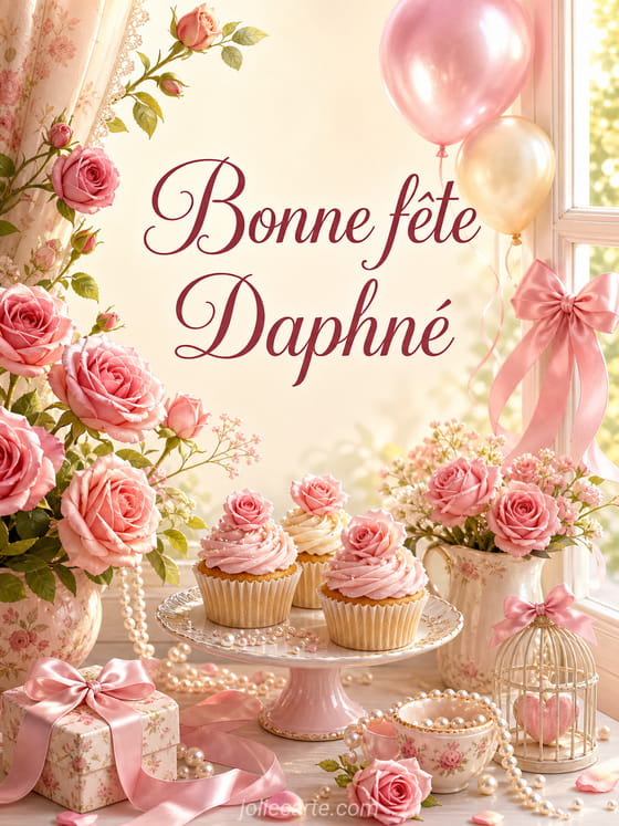Carte bonne fĂȘte DaphnĂ©