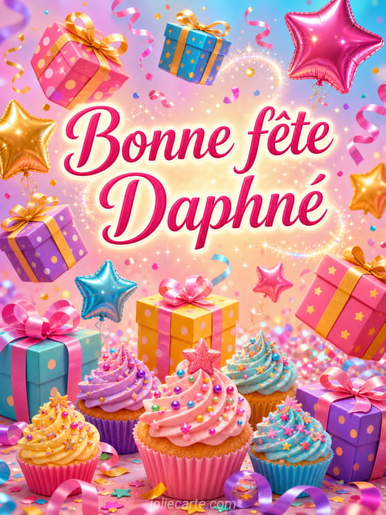 Carte bonne fĂȘte DaphnĂ©