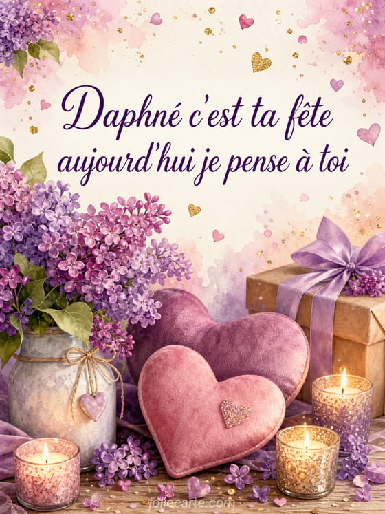 Carte bonne fĂȘte DaphnĂ©