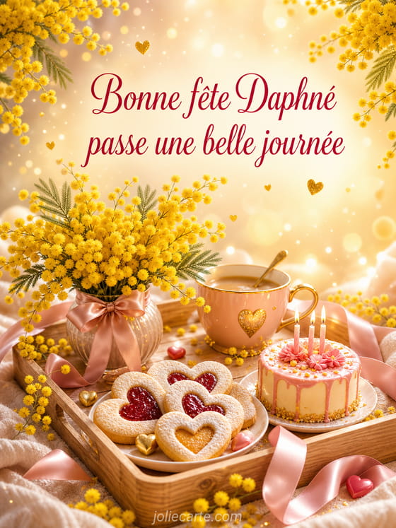 Carte bonne fĂȘte DaphnĂ©