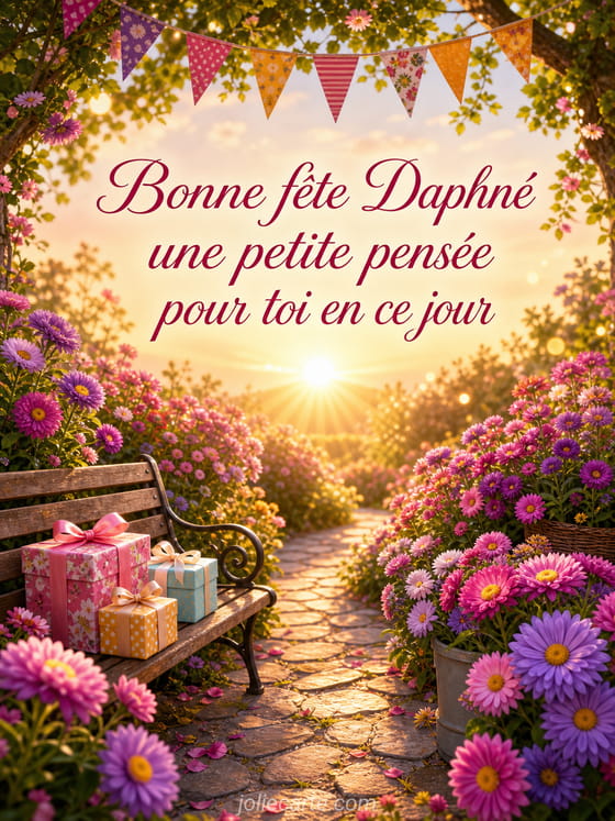 Carte bonne fĂȘte DaphnĂ©