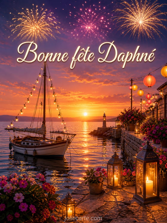 Carte bonne fĂȘte DaphnĂ©