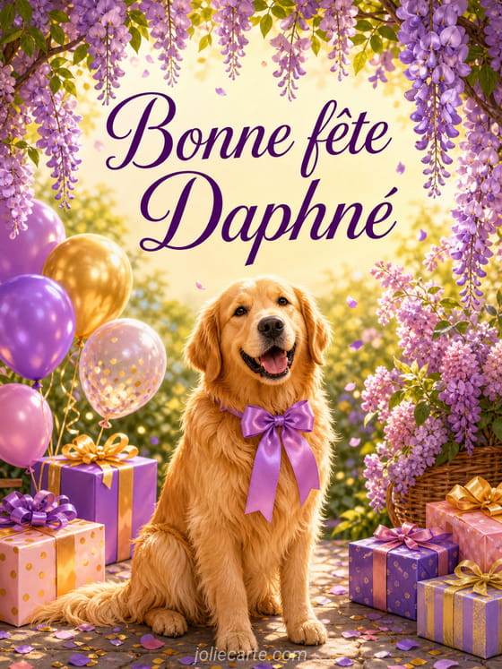 Carte bonne fĂȘte DaphnĂ©