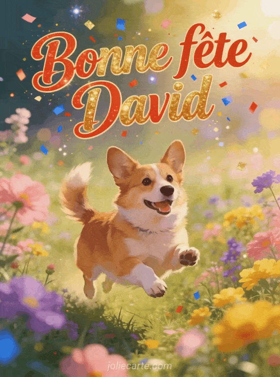 Bonne fête David - David gif bonne fete gratuit