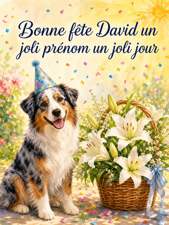 Carte bonne fĂȘte David