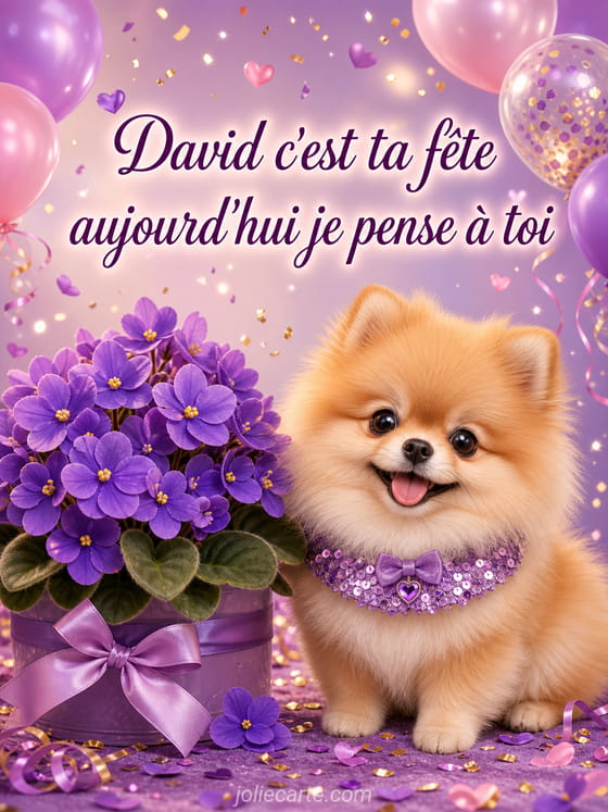 Carte bonne fĂȘte David