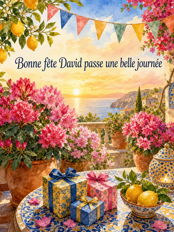 Carte bonne fĂȘte David