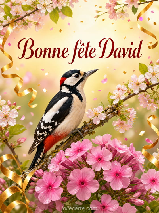Carte bonne fĂȘte David