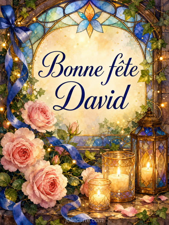 Carte bonne fĂȘte David
