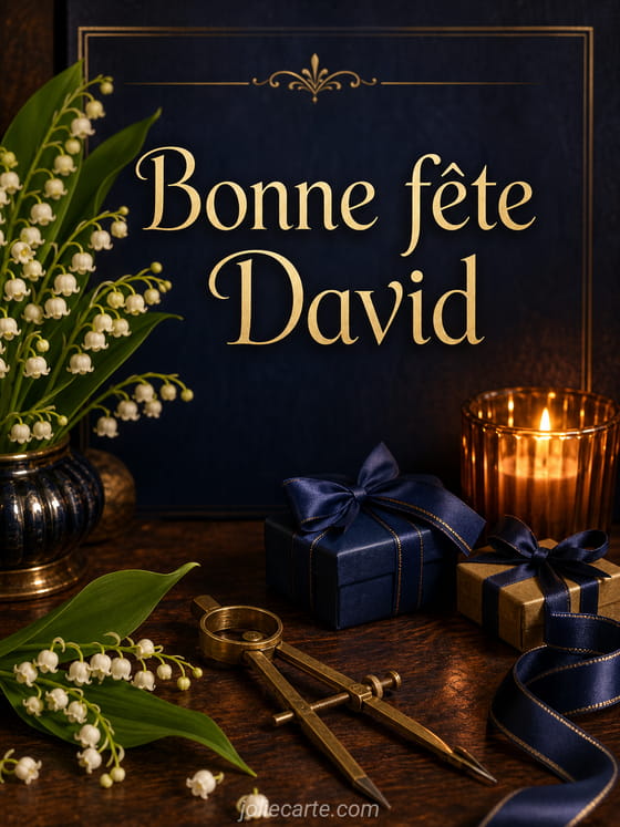 Carte bonne fĂȘte David