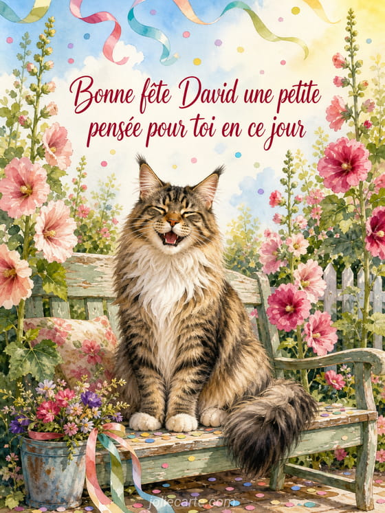 Carte bonne fĂȘte David