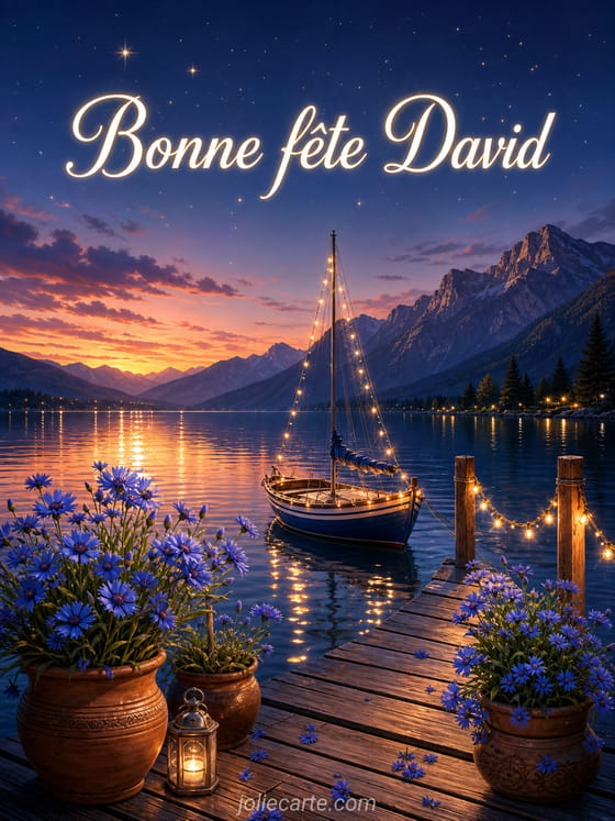 Carte bonne fĂȘte David