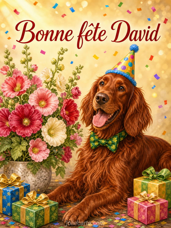 Carte bonne fĂȘte David