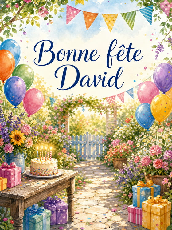 Carte bonne fĂȘte David