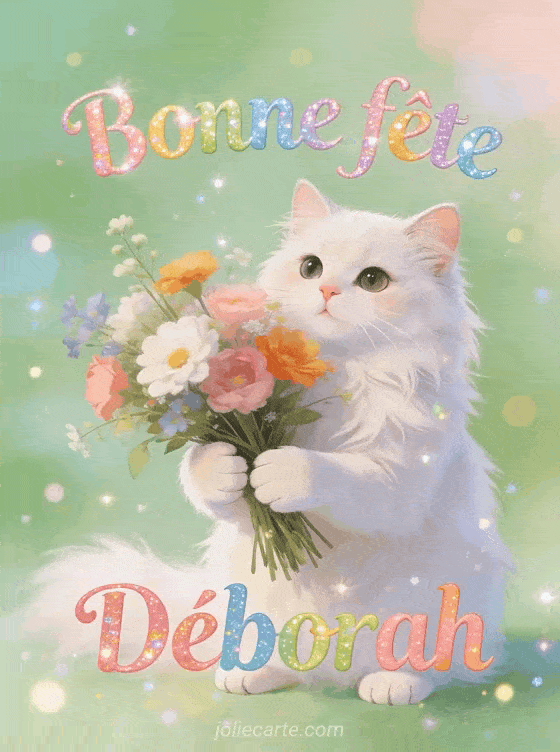 Bonne fête Déborah - Deborah gif bonne fete