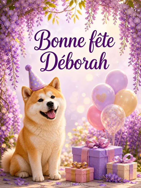 Carte bonne fête Déborah