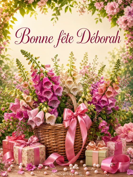 Carte bonne fête Déborah