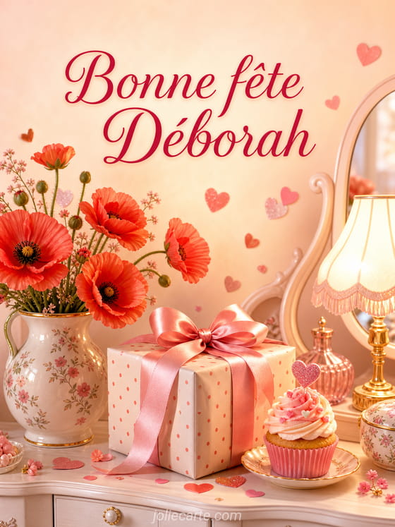Carte bonne fête Déborah