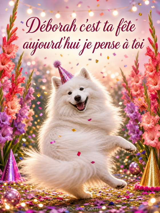 Carte bonne fête Déborah