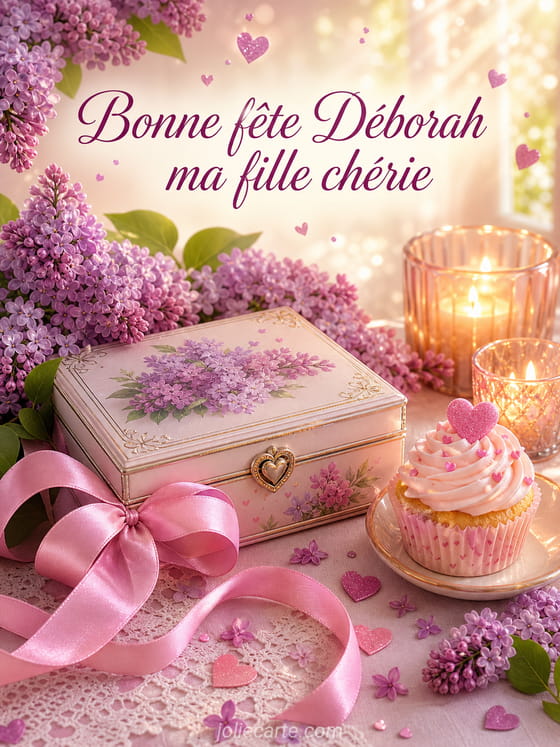 Carte bonne fête Déborah