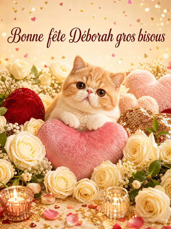 Carte bonne fête Déborah