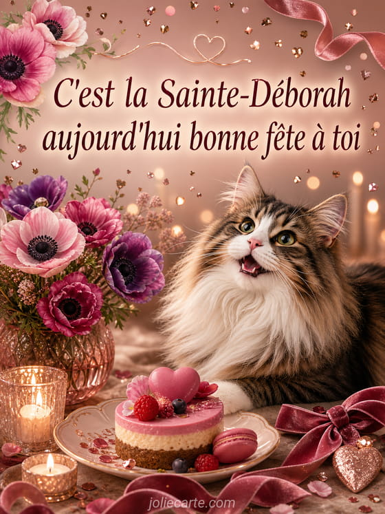Carte bonne fête Déborah