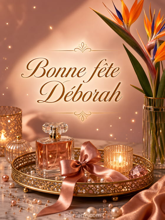 Carte bonne fête Déborah