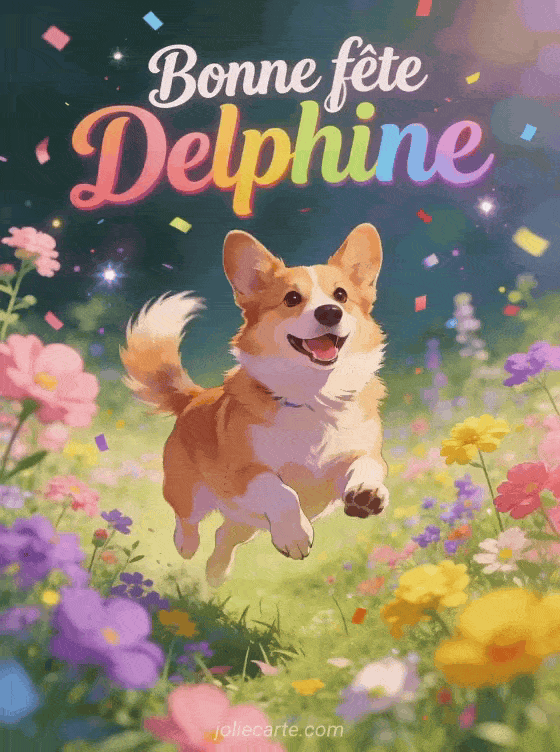 Bonne fête Delphine - Delphine gif bonne fete gratuit