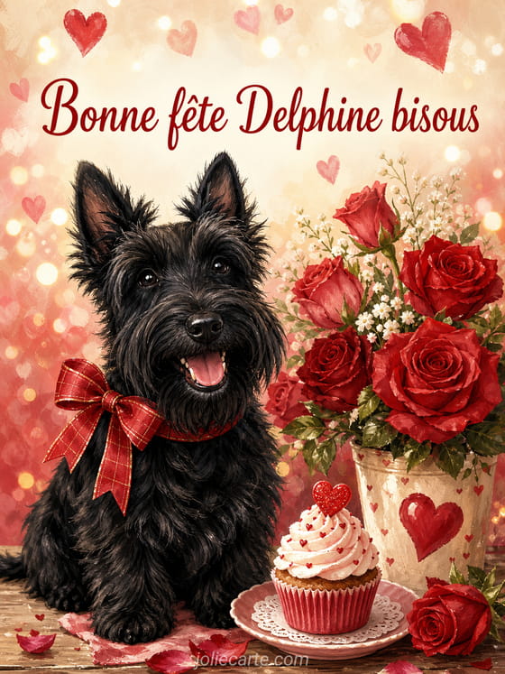 Carte bonne fête Delphine