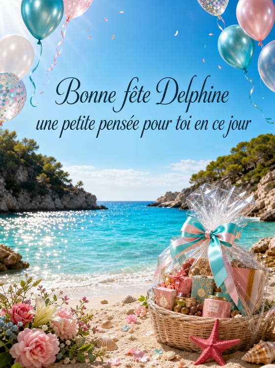 Carte bonne fête Delphine