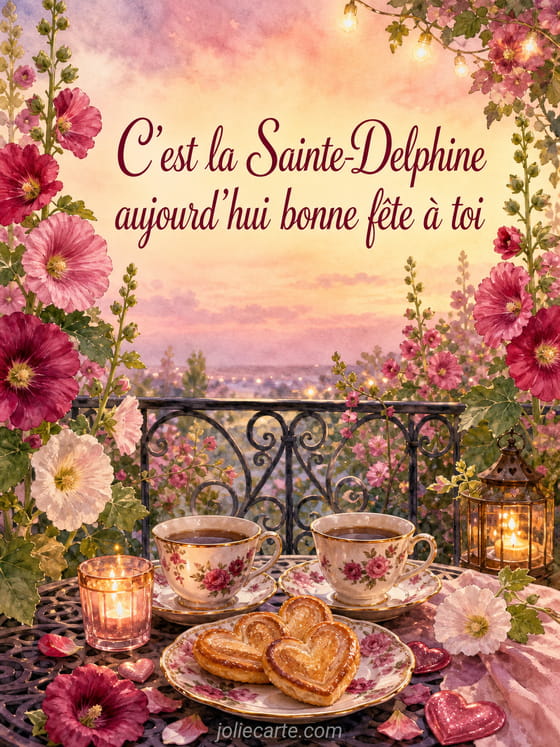 Carte bonne fête Delphine