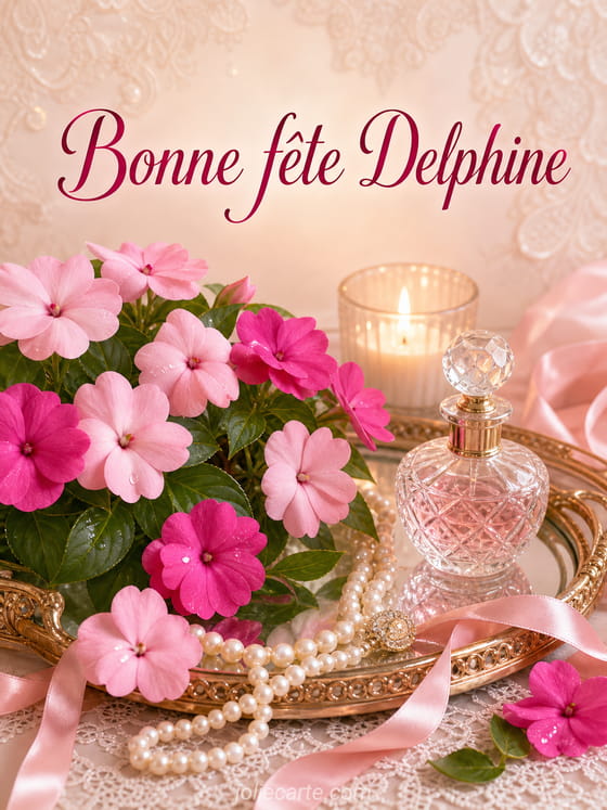 Carte bonne fête Delphine
