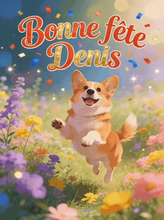 Bonne fête Denis - Denis gif bonne fete gratuit