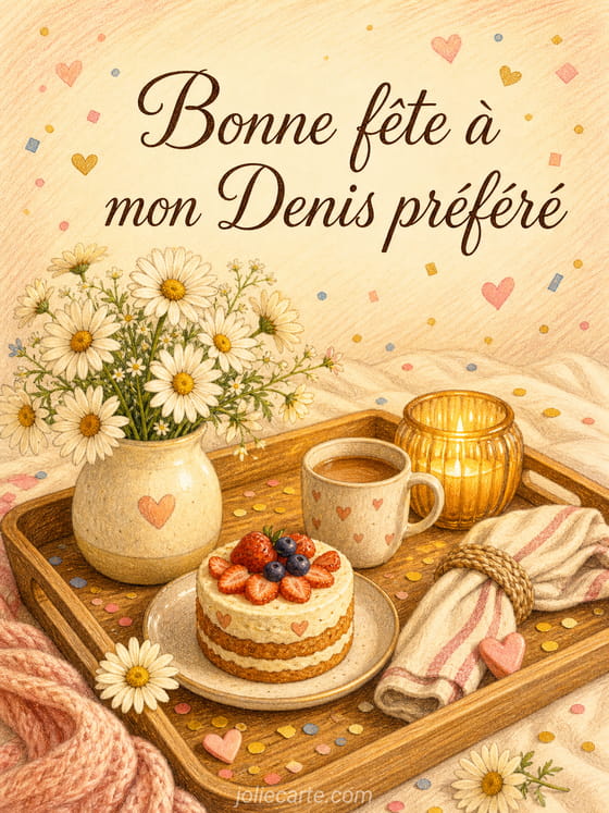 Carte bonne fĂȘte Denis