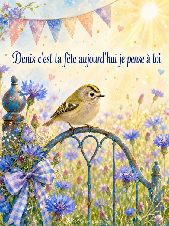 Carte bonne fĂȘte Denis