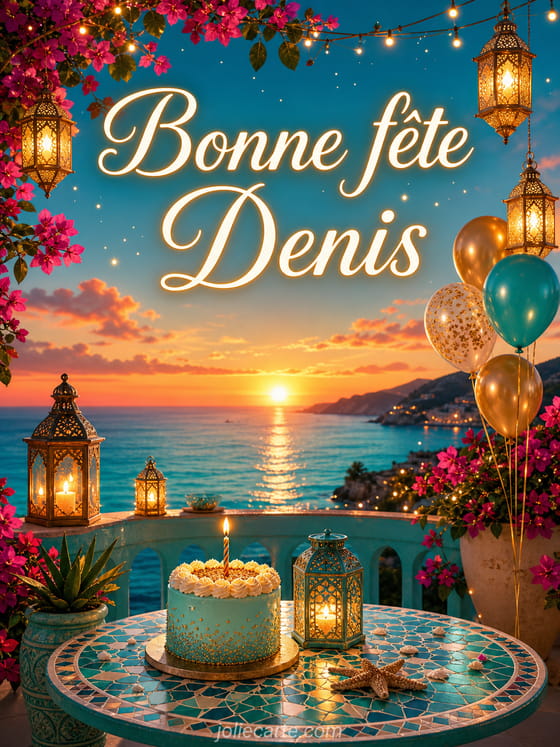 Carte bonne fĂȘte Denis