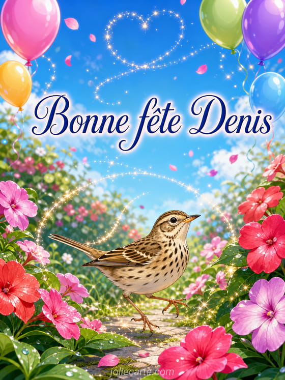 Carte bonne fĂȘte Denis