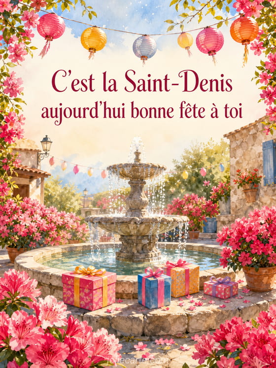 Carte bonne fĂȘte Denis